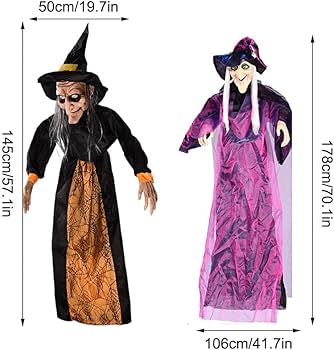 Amazon.co.jp: ノーブランド品 耐摩耗性ハロウィン魔女の装飾リアルな